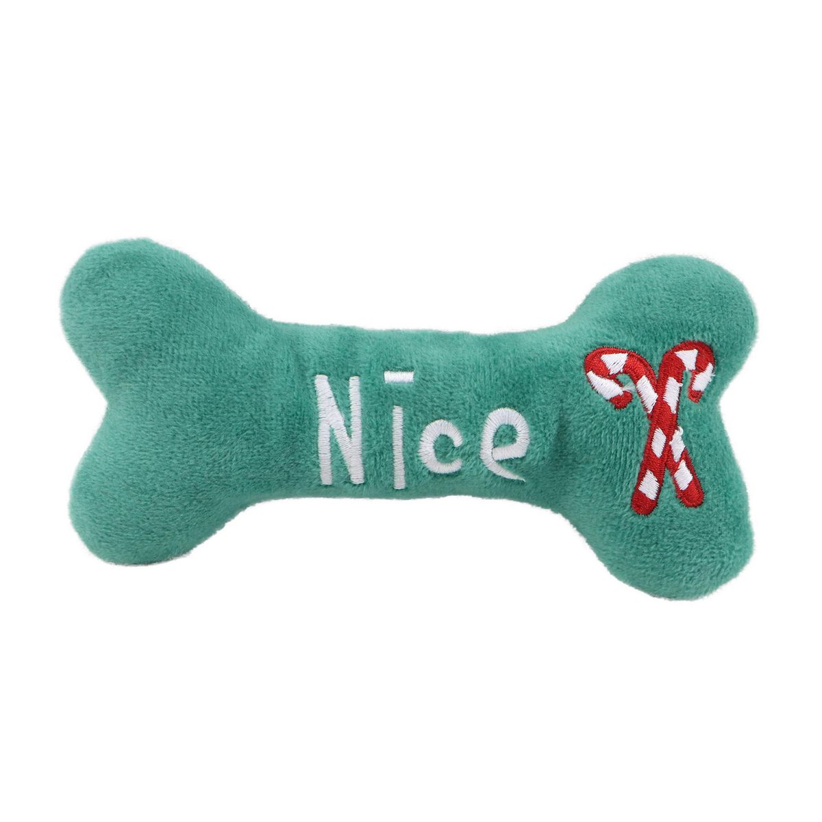 Dear Santa - Hueso Juguete Sonoro Verde Navidad Pet Glam