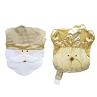 Set 2 Cubresillas Dorado Navidad 63cm Aos