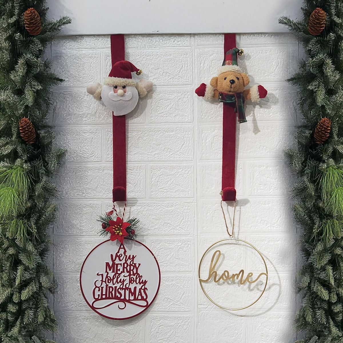 Dear Santa - Soporte Corona Oso Navideño 31cm Xstory