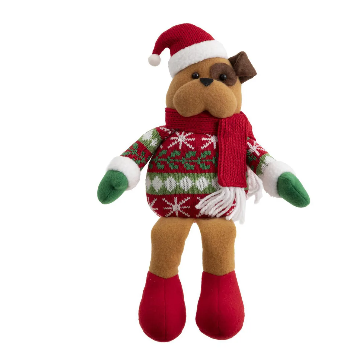 Dear Santa - Perro Sentado Navideño 33cm Pet Glam