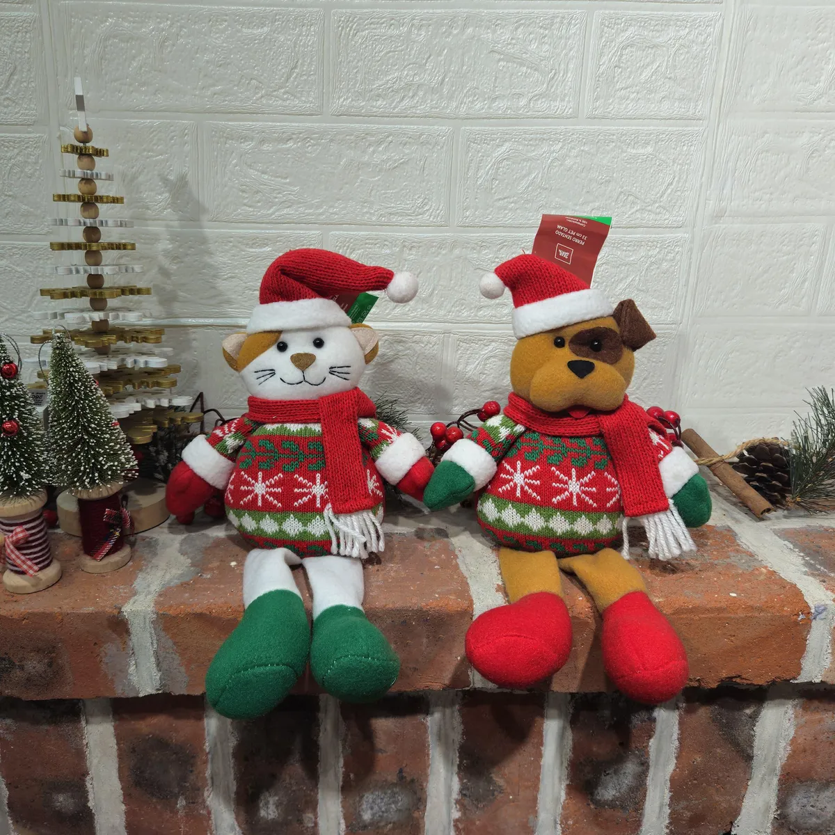 Dear Santa - Perro Sentado Navideño 33cm Pet Glam