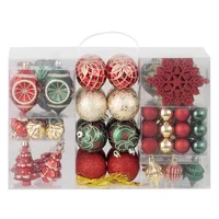 Set 85 Piezas Mix Adornos Multicolor Navidad