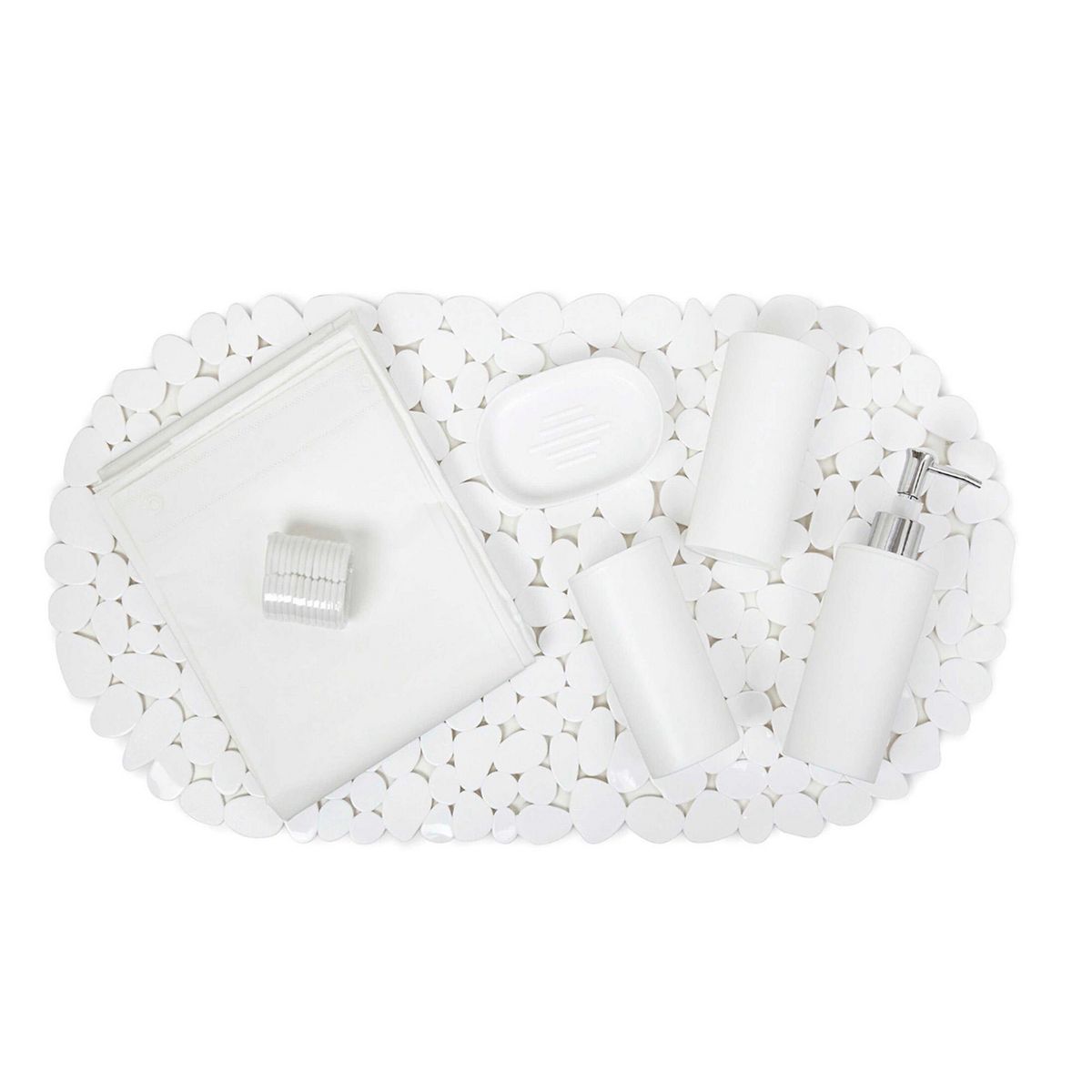 Zense - Set de 7 Piezas Baño para Bebes Blanco