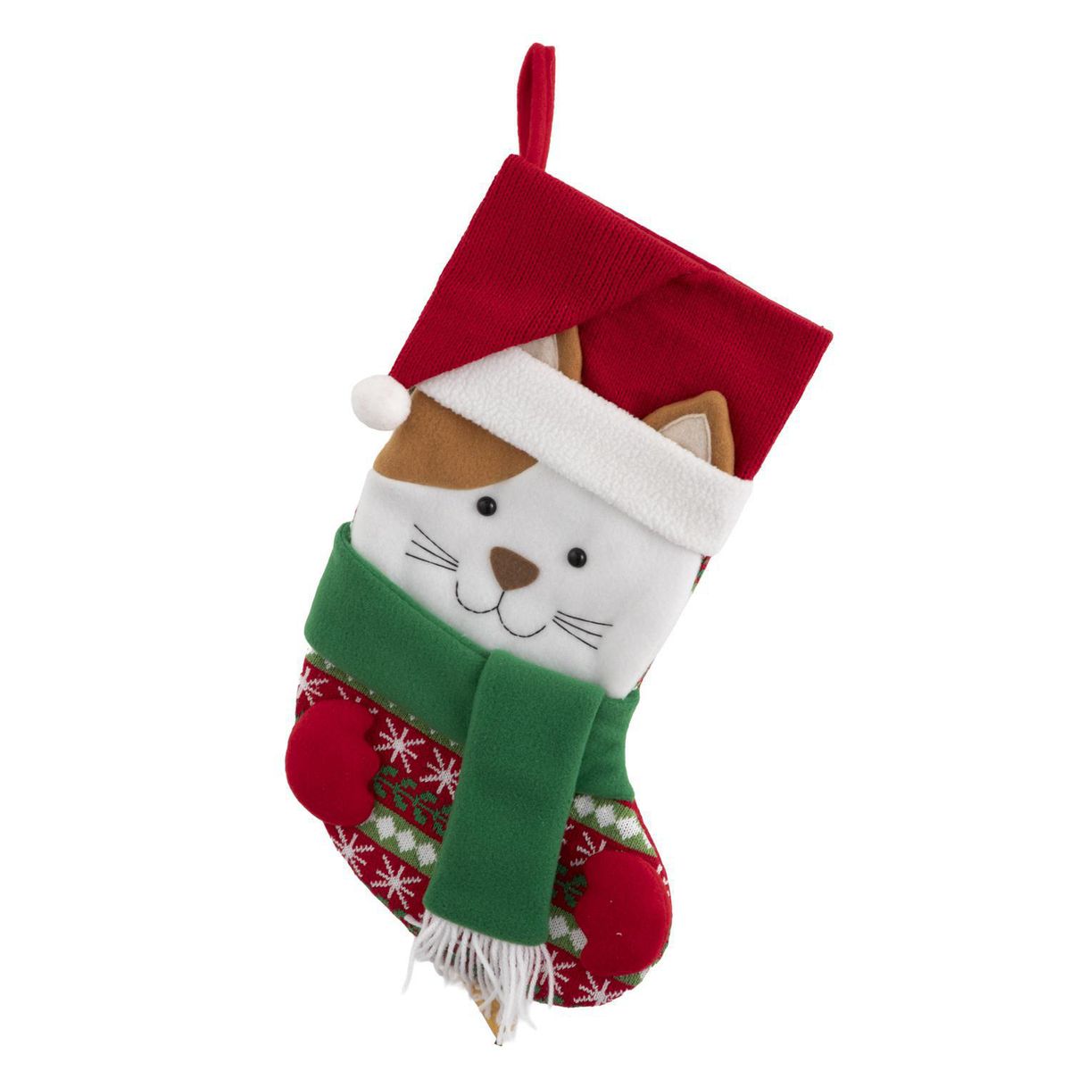 Dear Santa - Bota Navideña Gatito Rojo 48cm