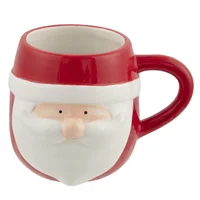 Mug Santa Navideño 9cm Rojo Blanco