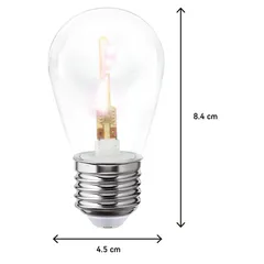 Foco LED E27 Flash Filament de 1W Luz Fría