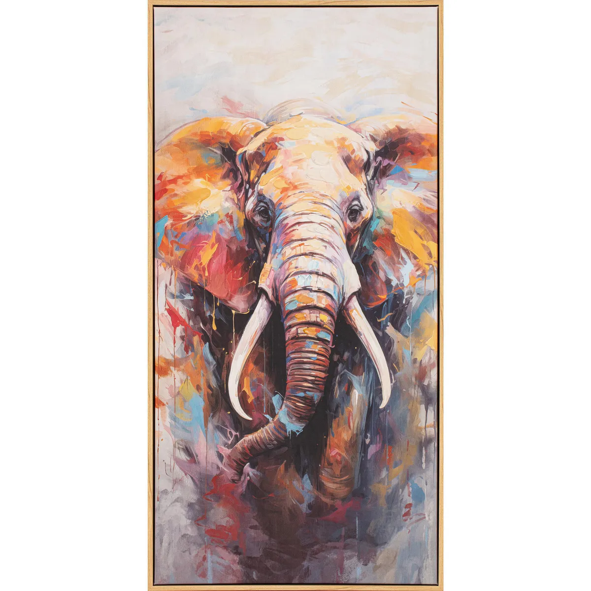 Just Home Collection - Cuadro Decorativo Elefante 50x100cm
