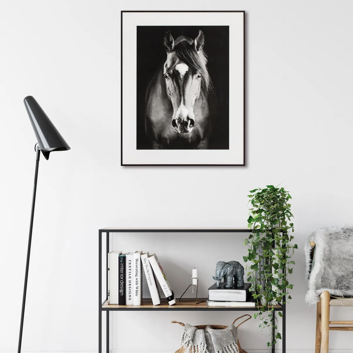 Just Home Collection - Cuadro Decorativo Caballo 40x50 cm