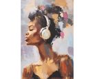 Cuadro Decorativo Mujer Musica 40x60 cm