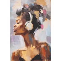 Cuadro Decorativo Mujer Musica 40x60 cm