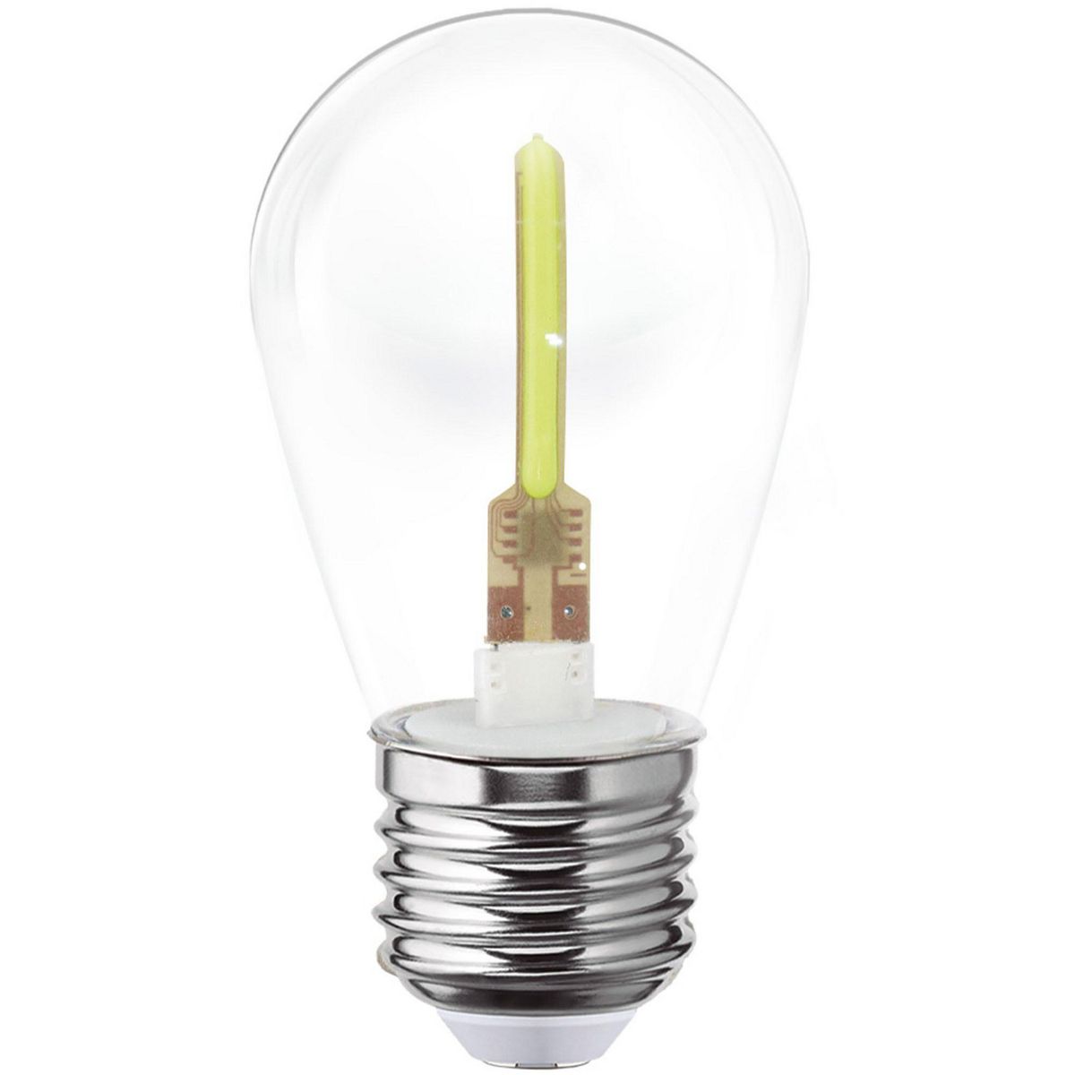 Foco LED E27 Flash Filament de 1W Luz Amarillo, marca Aksi - Foto Principal