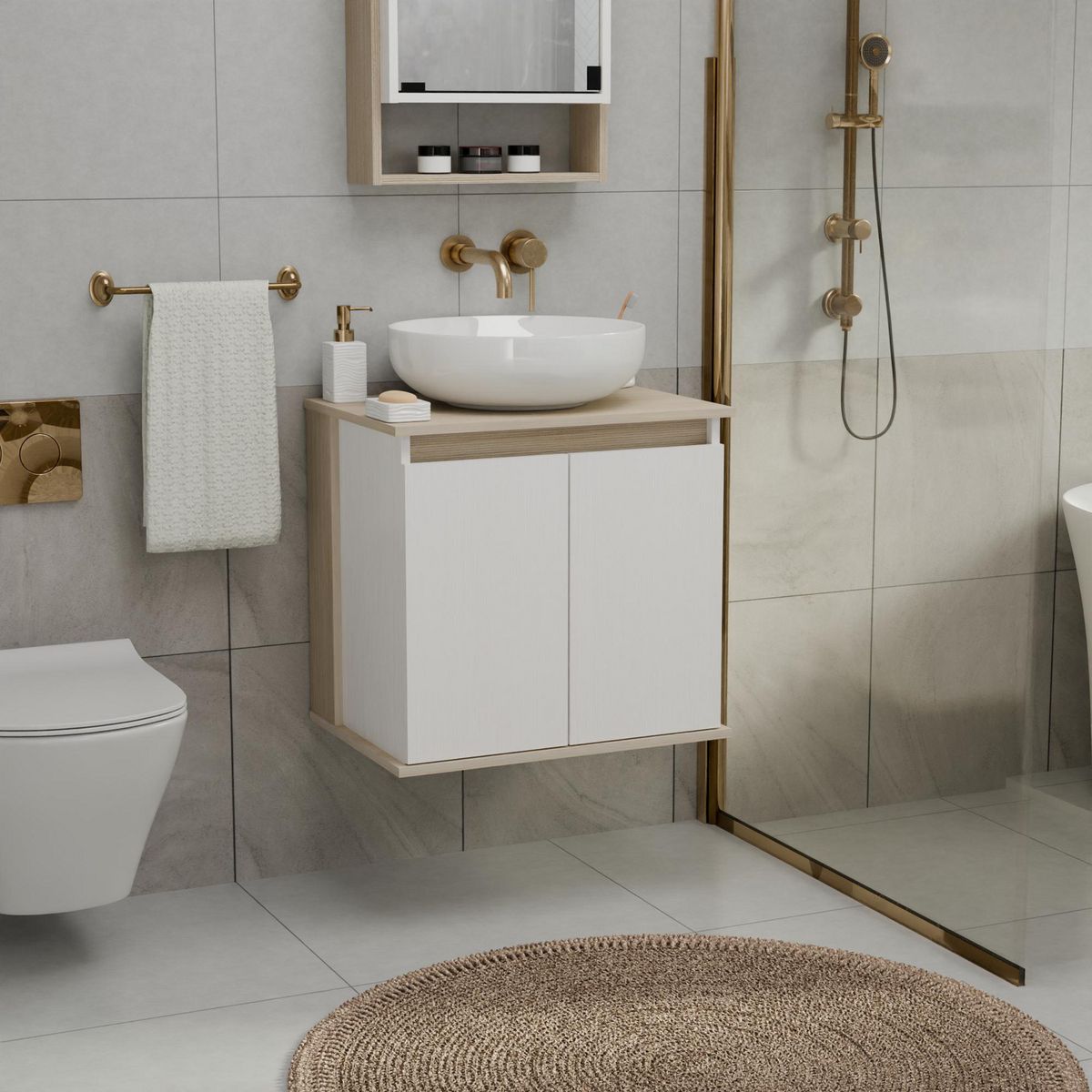 Maderkit - Mueble de Baño de 60 cm