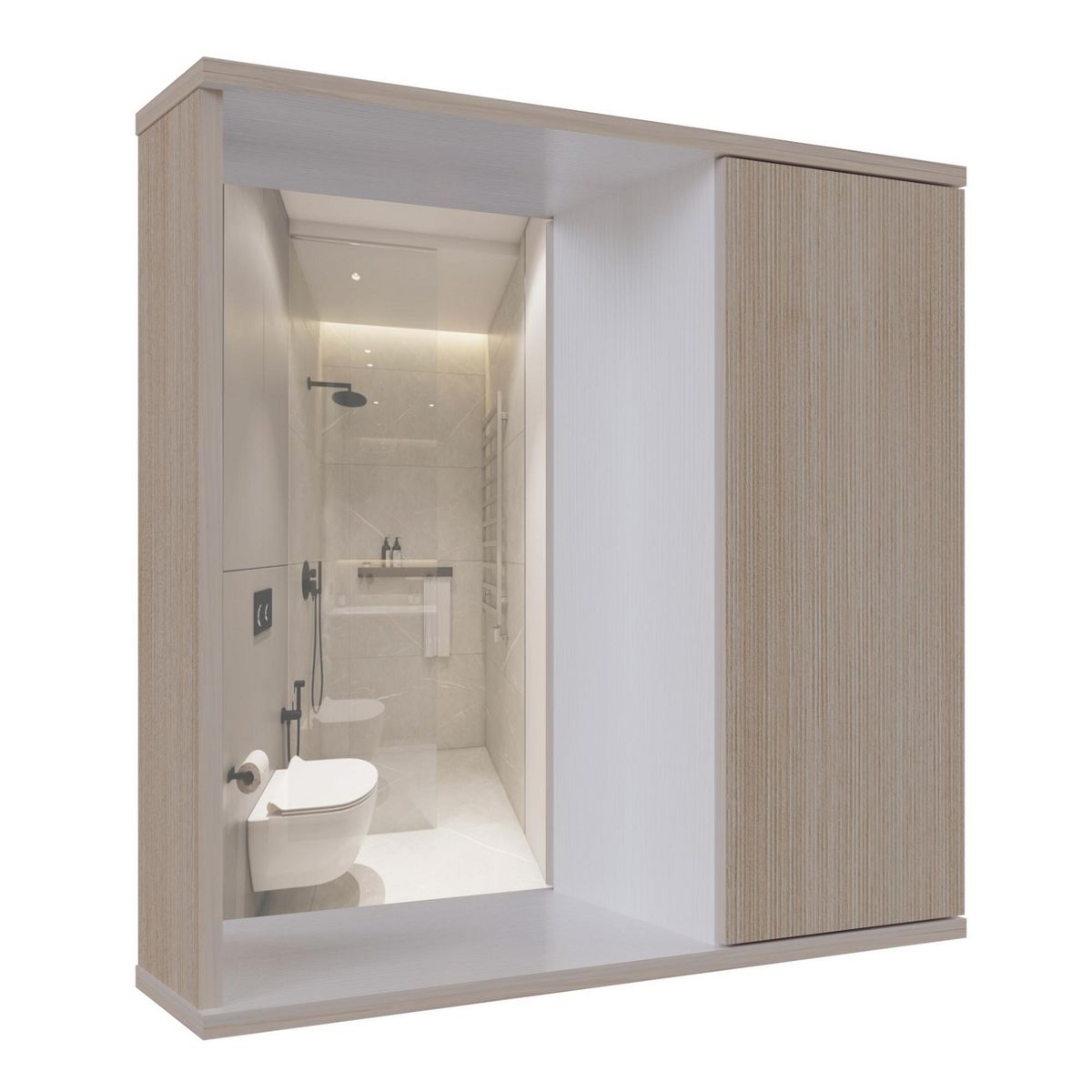 Maderkit - Botiquín Con Espejo