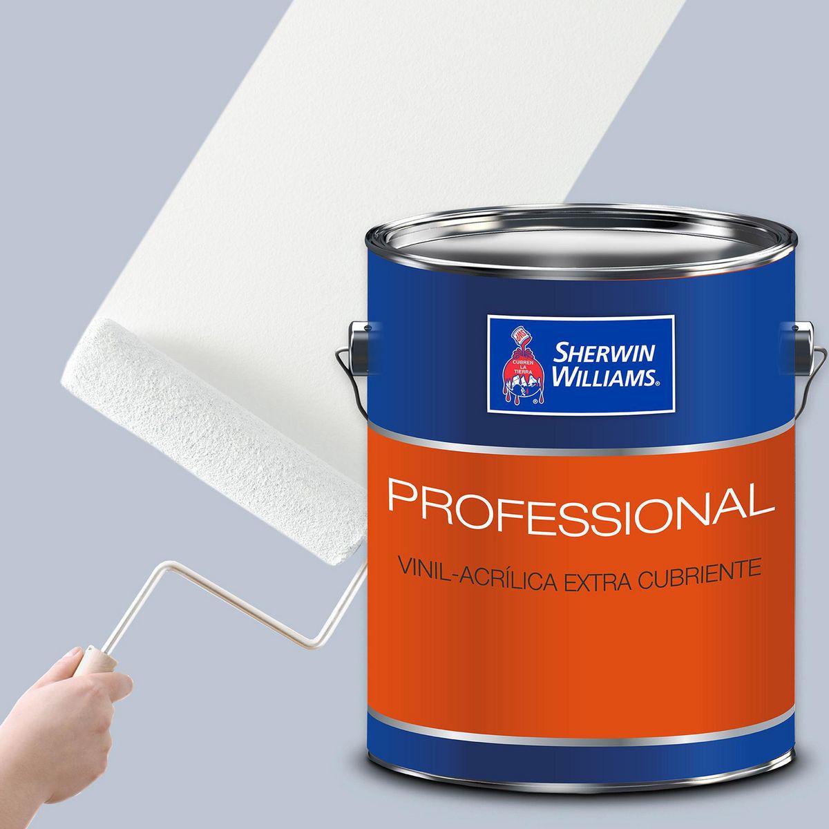 Sherwin - Pintura Vinil Acrilica Mate Profesional 4Litros