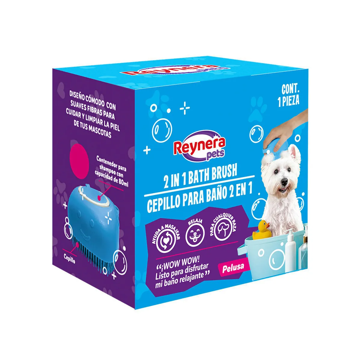 Reynera - Cepillo para Baño 2 en 1