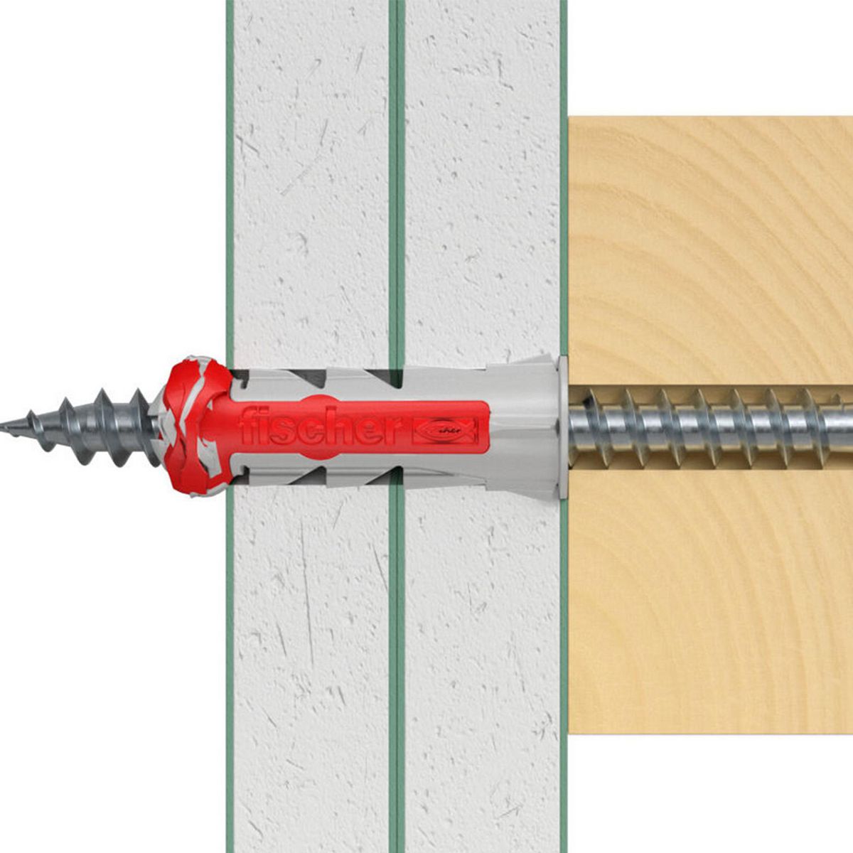 Fisher - Blíster de Taquete Duopower Nylon 10 x 50 mm + Tornillo 4 pzas