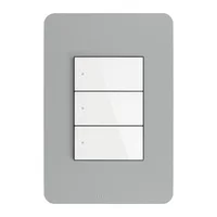 Placa de Resina Gris 3 Módulos