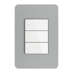 Placa de Resina Gris 3 Módulos
