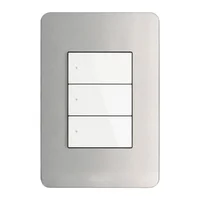 Placa de Resina Aluminio Natural 3 Módulos