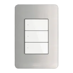 Placa de Resina Aluminio Natural 3 Módulos