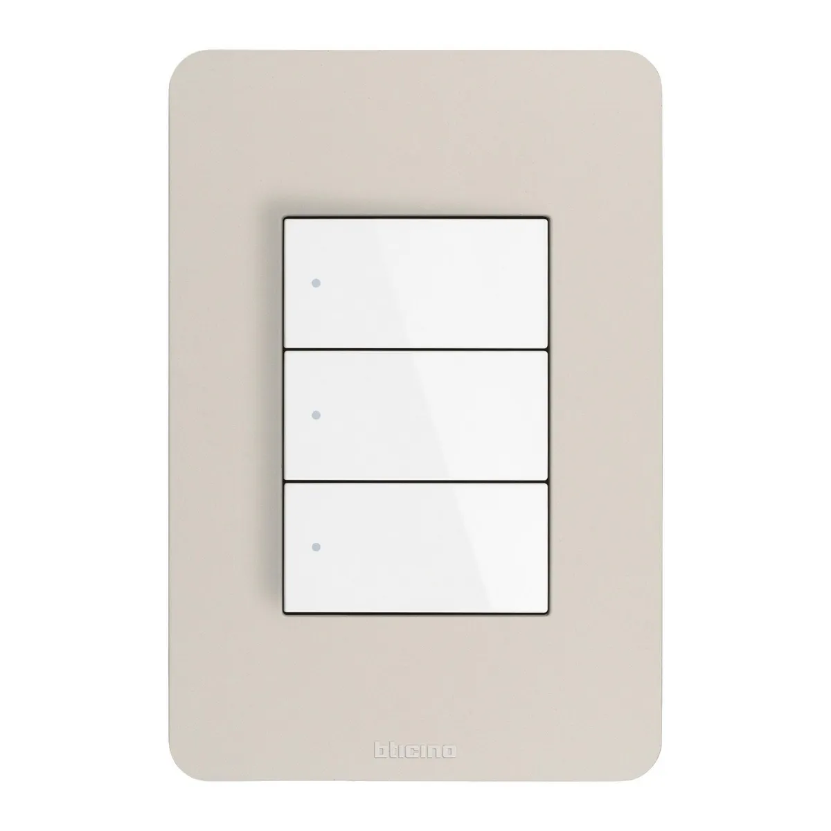 Bticino - Placa de Resina Arena 3 Módulos