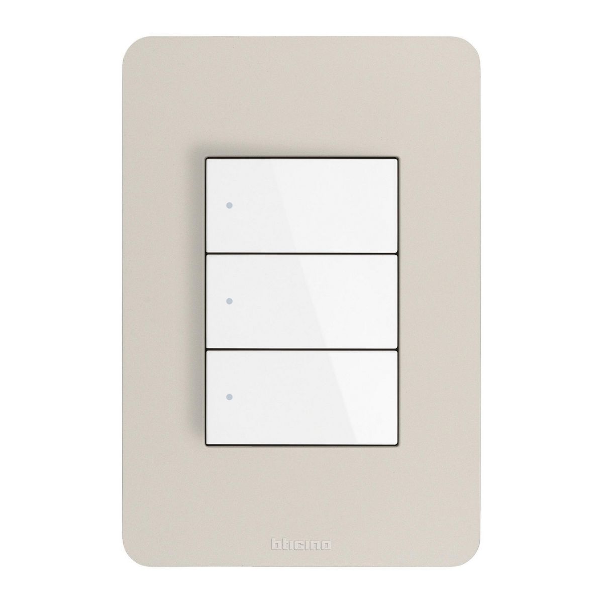 Bticino - Placa de Resina Arena 3 Módulos