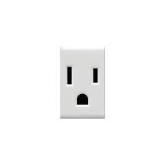 Tomacorriente 2P+T Color Blanco 1 Mod 15A 127V