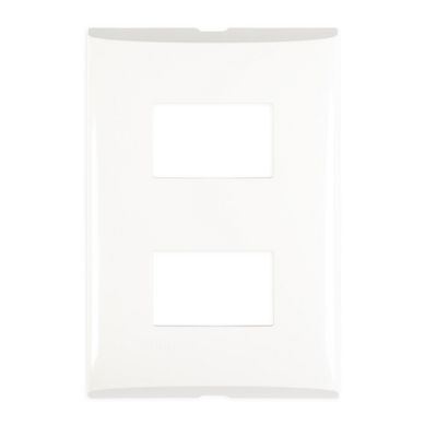 Placa 2 Mod Color Blanco con Chasis de Resina