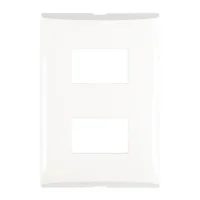 Placa 2 Mod Color Blanco con Chasis de Resina