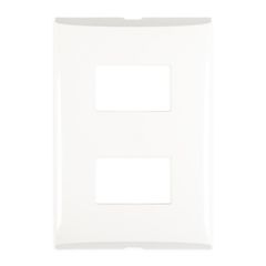 Placa 2 Mod Color Blanco con Chasis de Resina