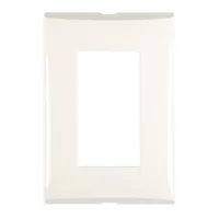 Placa 3 Mod Color Blanco con Chasis de Resina