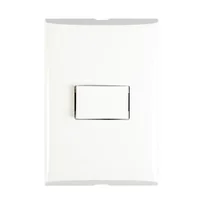 Placa con 1 Interruptor Sencillo 10A 127V