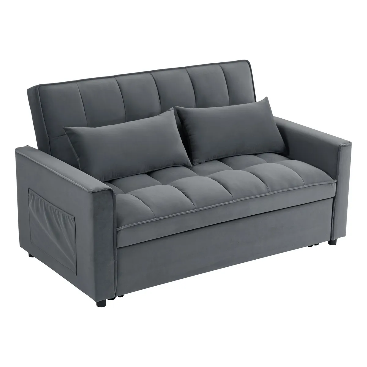 Sofá Reclinable Gris, marca Just Home Collection - Foto 2