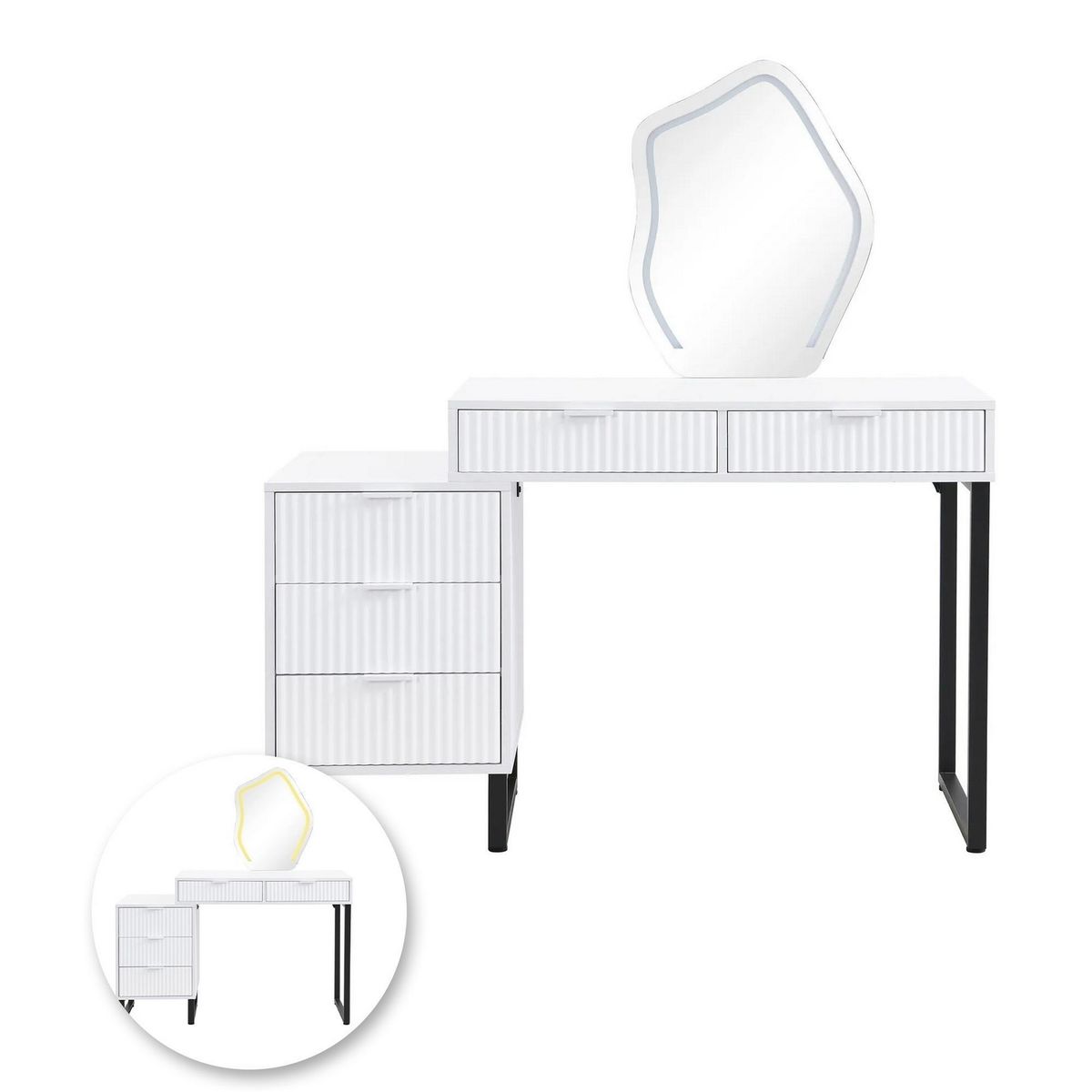 Escritorio Colac Blanco, marca Just Home Collection - Foto Principal