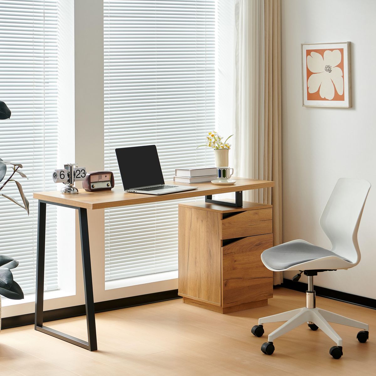 Escritorio Malone 110x50x75cm, marca Just Home Collection - Foto 2