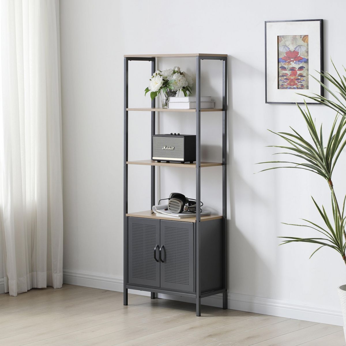 Just Home Collection - Librero de Assas 60x30x160 cm