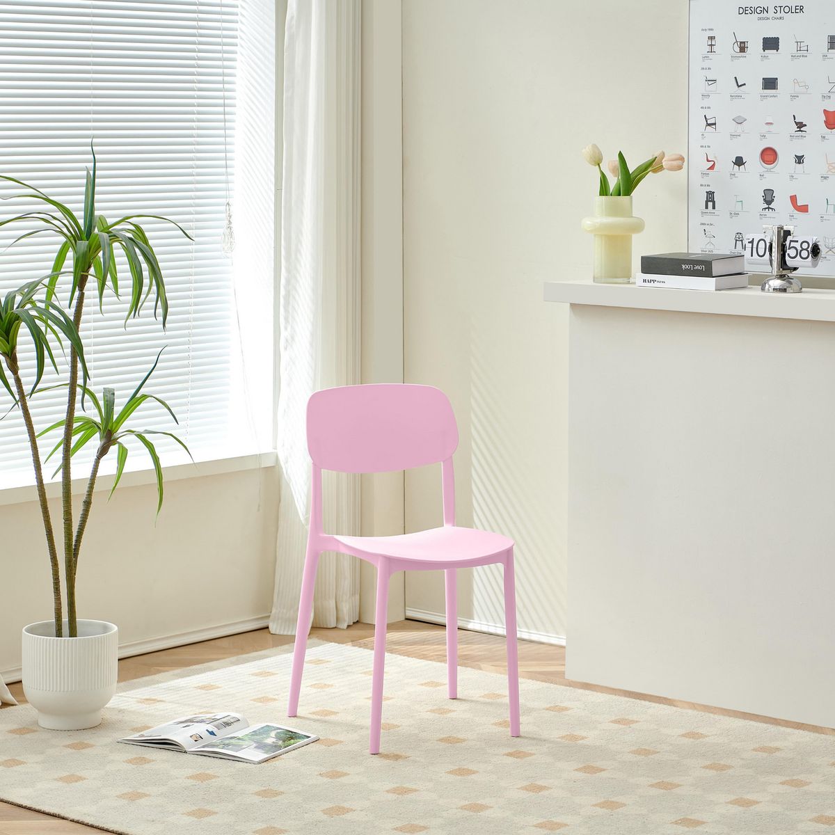 Silla Lady Rosada, marca Just Home Collection - Foto 2