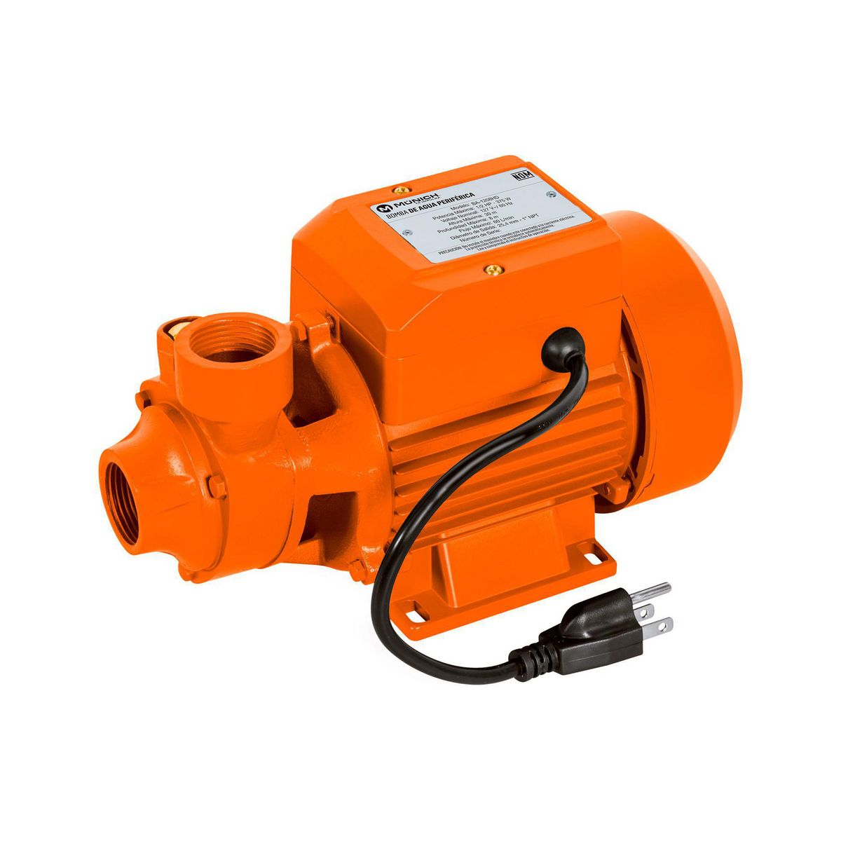 Munich - Bomba Periferica Eléctrica 1 HP 60 l/min