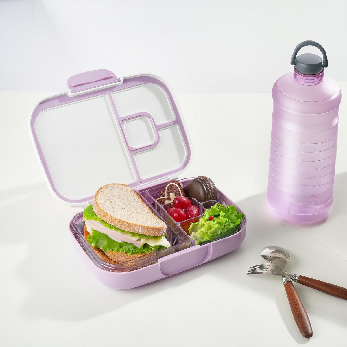 Contenedor de Divisiones Bento Lila, marca Just Home Collection - Foto 2