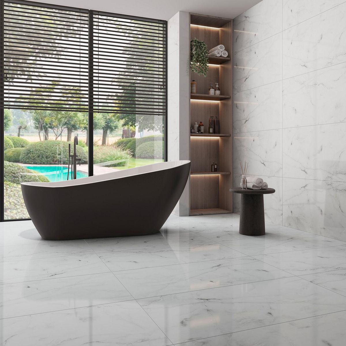 Tendenzza - Piso Porcelanato Vicenza 60X120 Brillante 1.44M2
