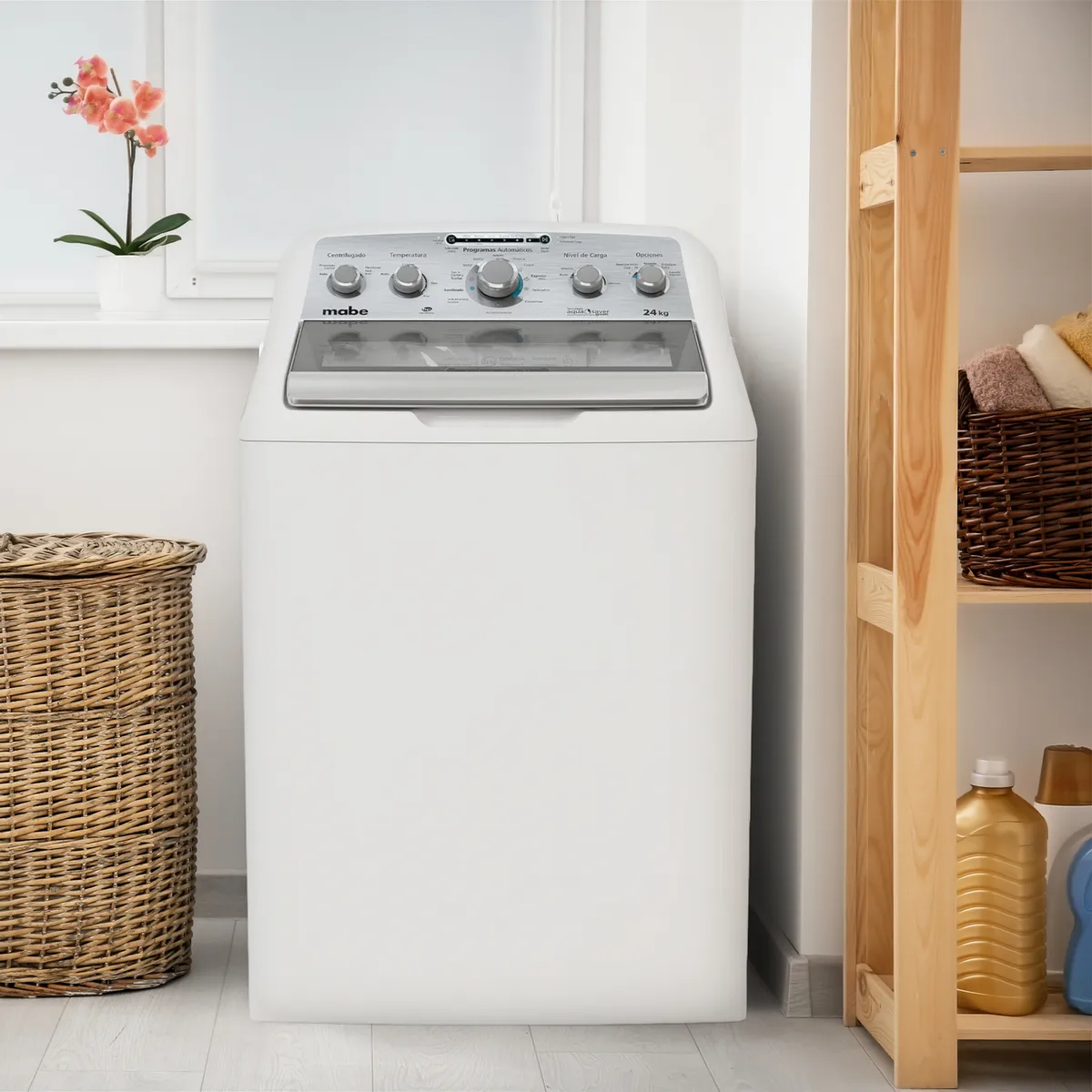 Mabe - Lavadora de 24 Kg Mabe LMA74215WBAB1