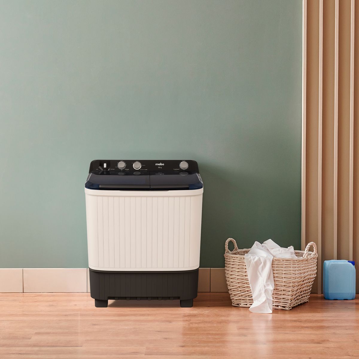 Mabe - Lavadora de 13 kg Blanco Mabe LMDX3123HBAB0