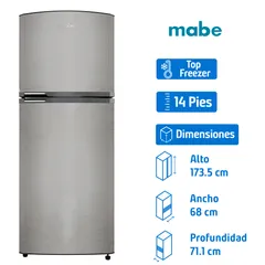 Refrigerador Mabe 14 pies 3 Convencional Gris Rme360Pvmrm0