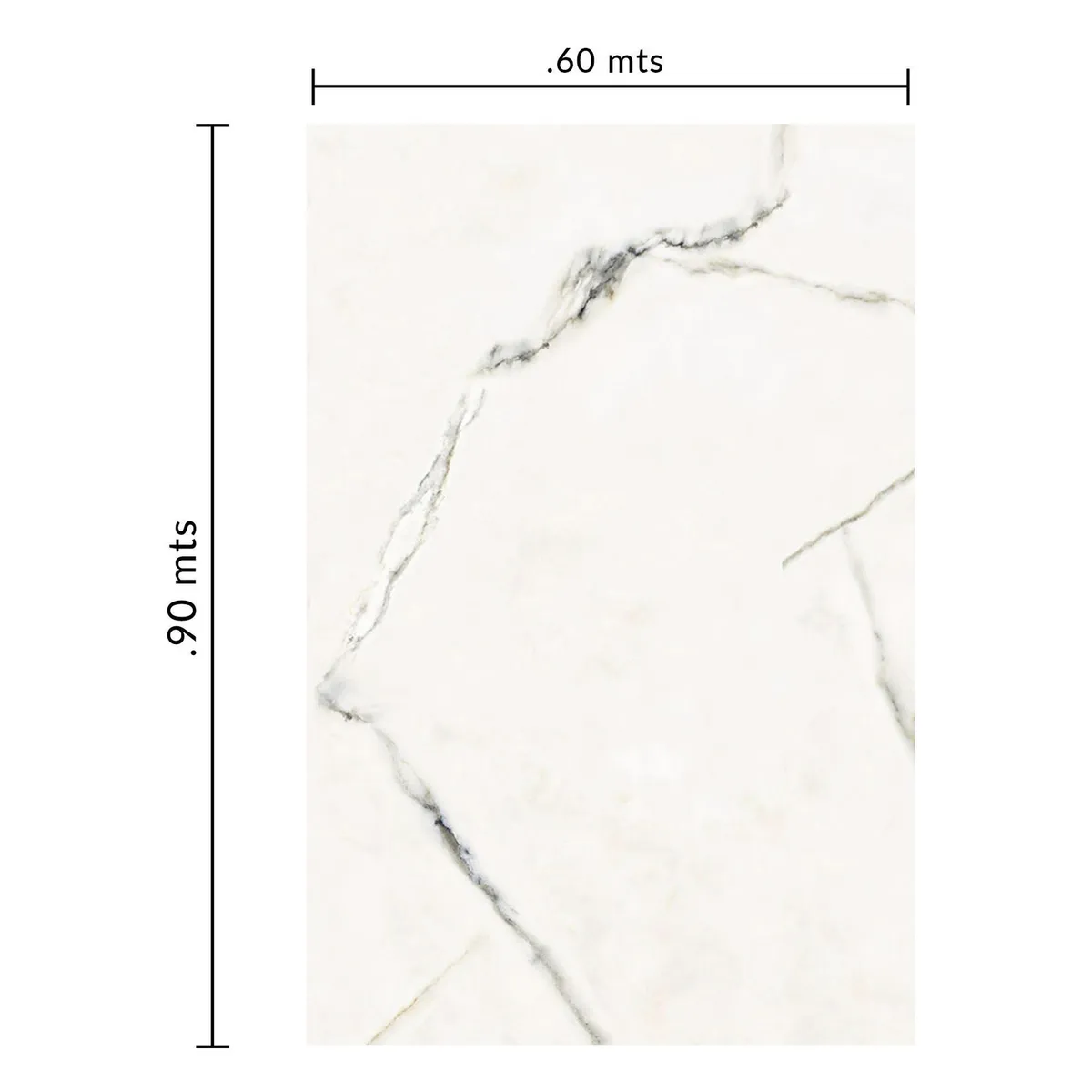 Piso Ceramico Luni 59.5X89.5 Mate 1.59M2, marca Tecnopiso - Foto 2