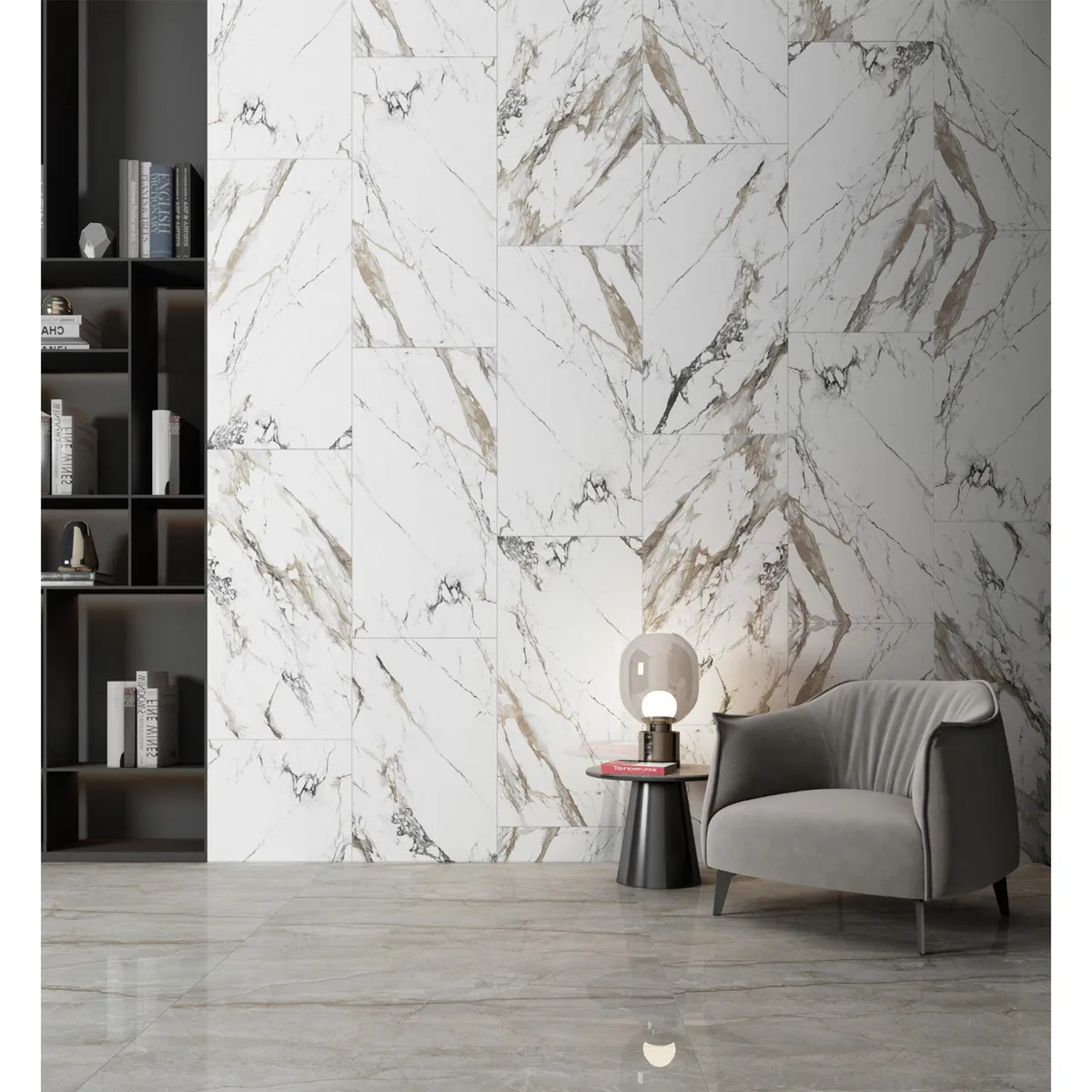 Piso Porcelanato Carlo Dorado 60X120 Brillante 1.44M2, marca Tendenzza - Foto 2