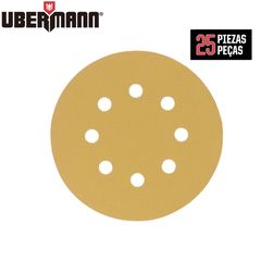 Set de 25 Discos de Lijado para Madera G120 5", Ubermann
