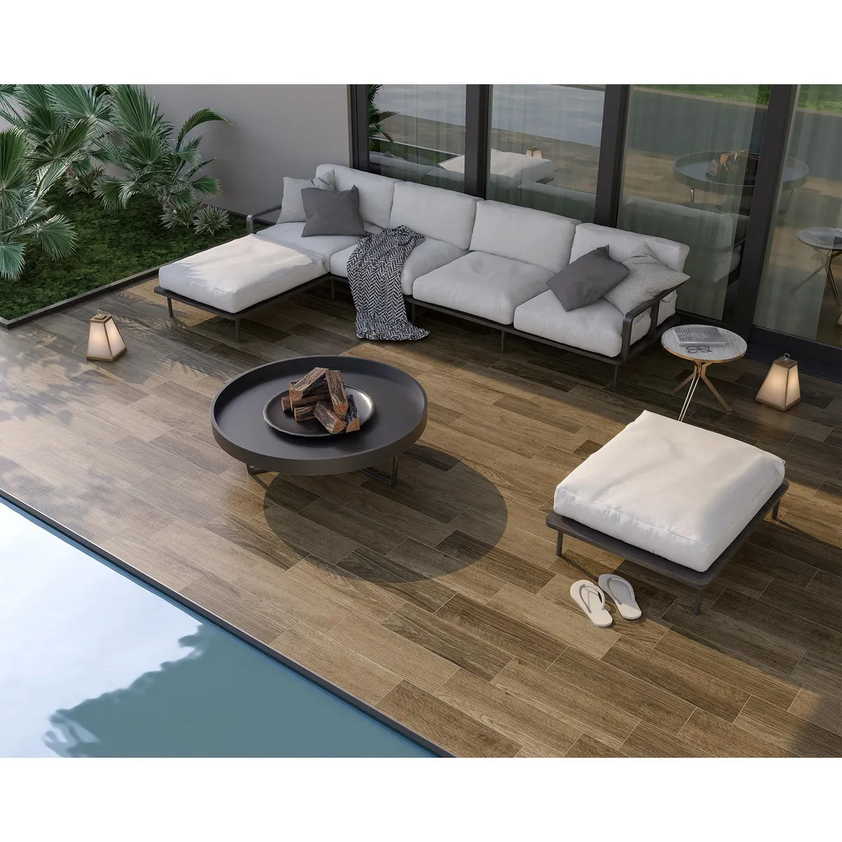 Piso Porcelanato Gres Bruceland Café 20 x 60 cm Mate 1.68 m2, marca Holztex - Foto 2