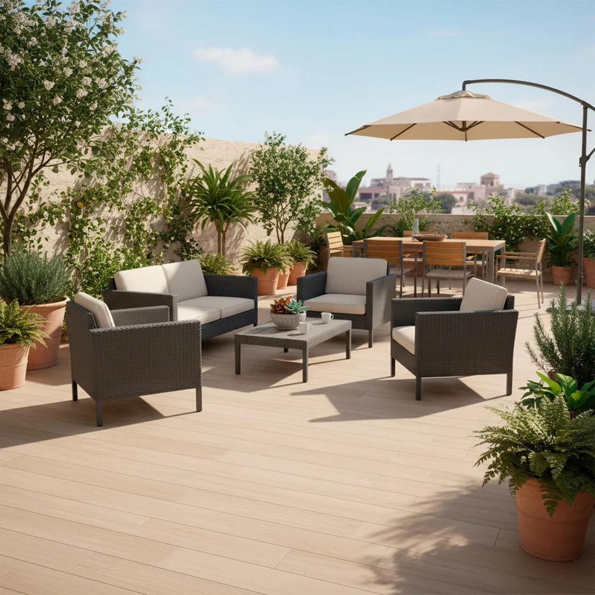 Mohawk - Piso Ceramico Galister Castaño 18X60 Mate 1.64