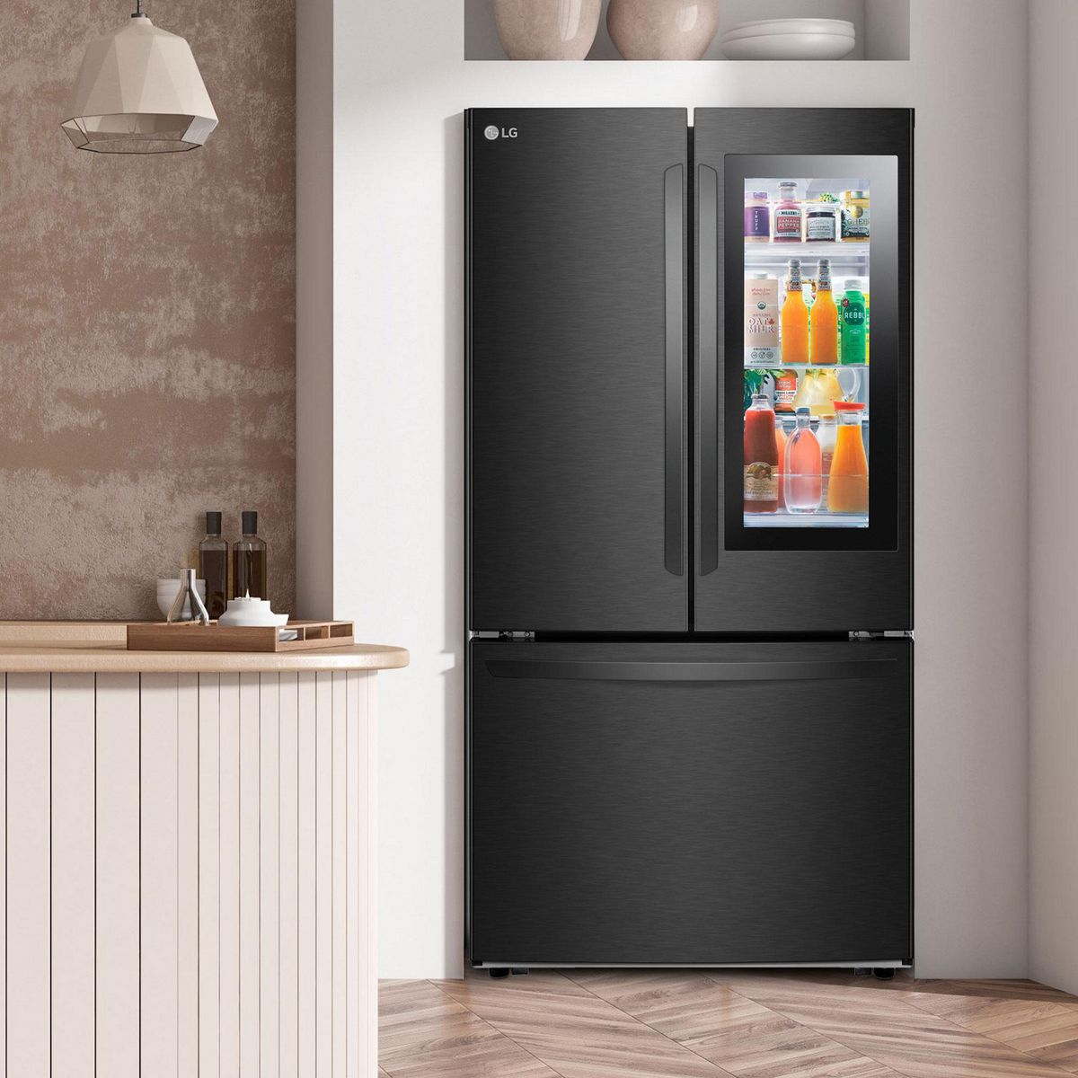 Lg - Refrigerador Lg 29 pies3 French Door Negro mate Gm39Bvt
