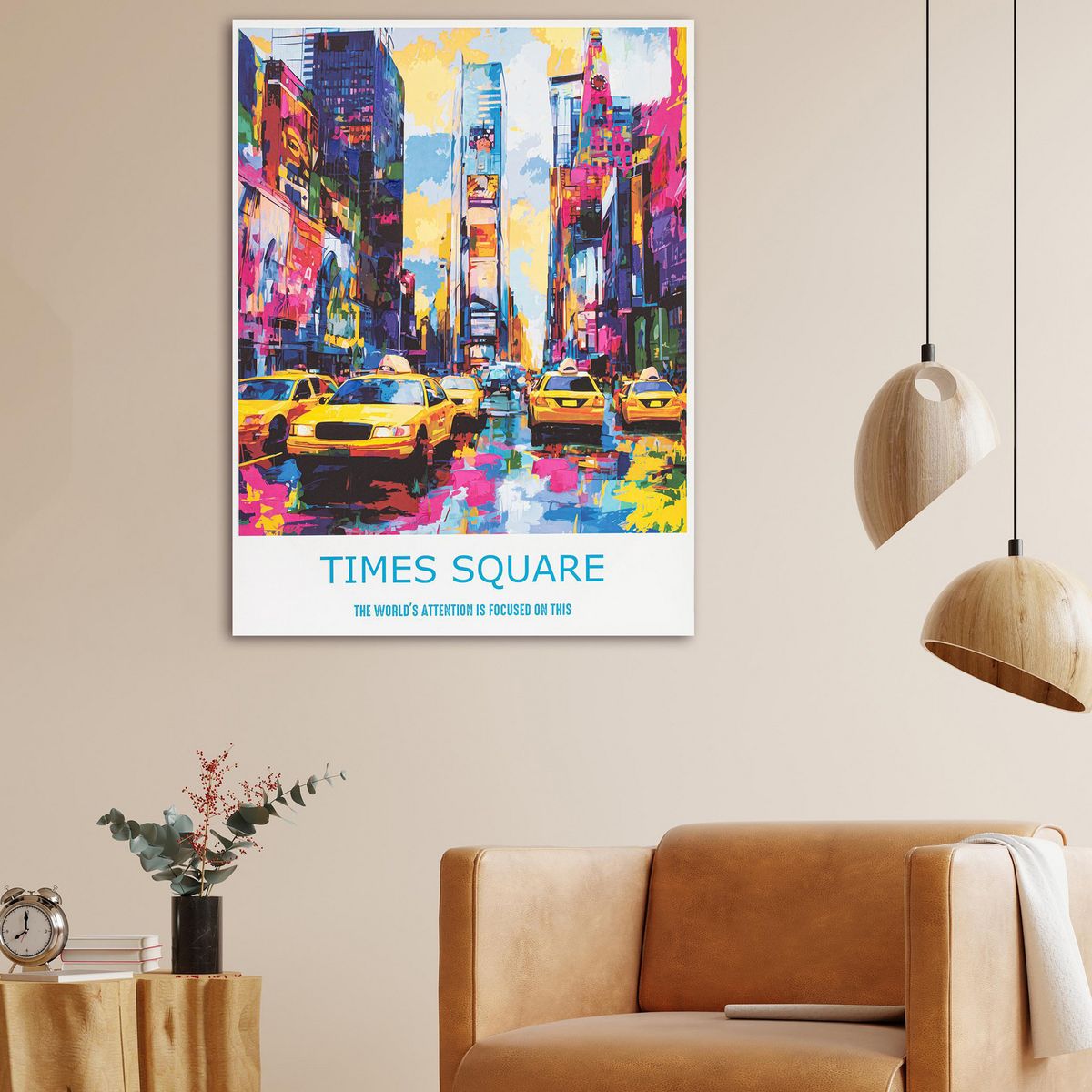Canvas Times Squa Color 60x80, marca Just Home Collection - Foto 2